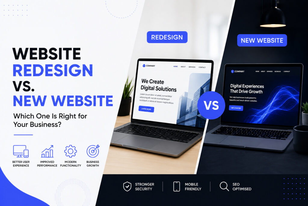 website redesign vs new website